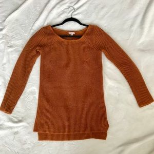 Burnt Orange Chunk Knit Sweater